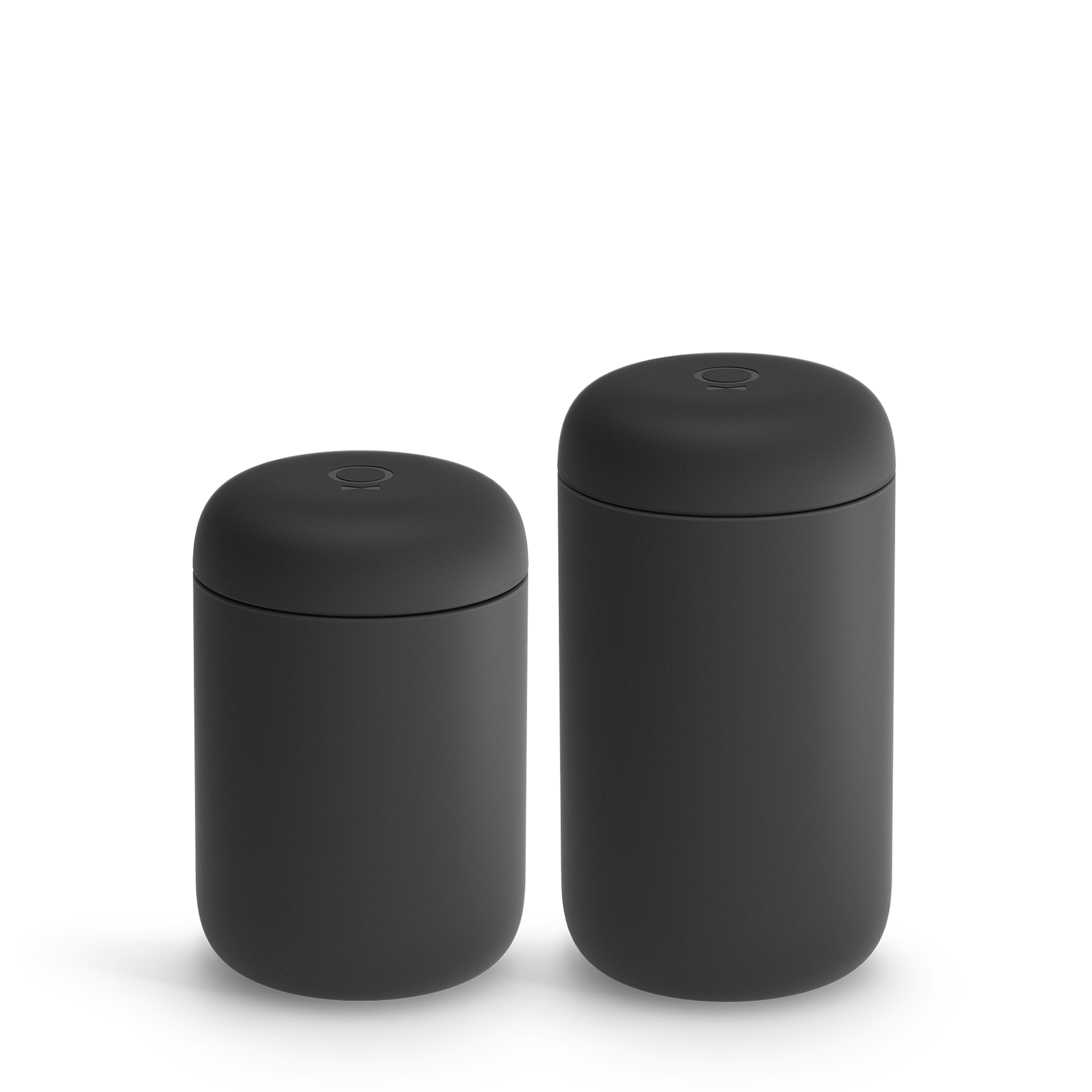 Fellow Carter Wide Mug — Matte Black front view