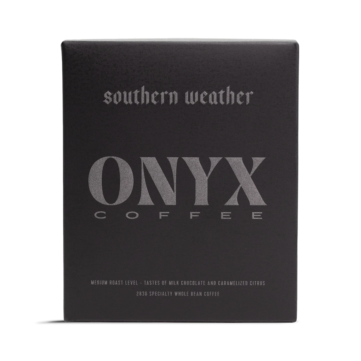 Southern Weather by Onyx Coffee Lab — black box specialty coffee blend, medium roast with milk chocolate and caramelized citrus notes, available at Harbour Roast Bermuda